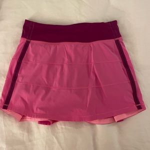 Pink Lululemon Skirt (Tennis) with built in shorts